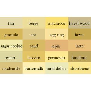 Shades of Tan For Comparison